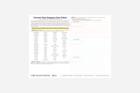 core values worksheet