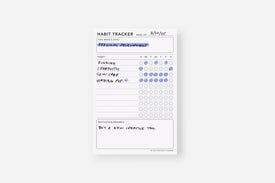 weekly habit tracker notepad