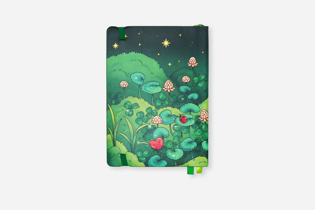 midnight meadows undated weekly planner back cover