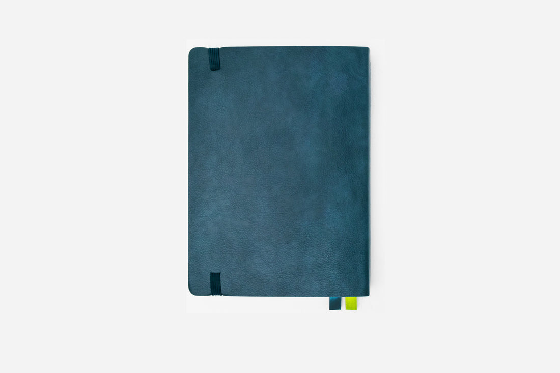 ocean teal bullet journal back cover