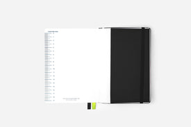 onyx gold foil bullet journal back pocket