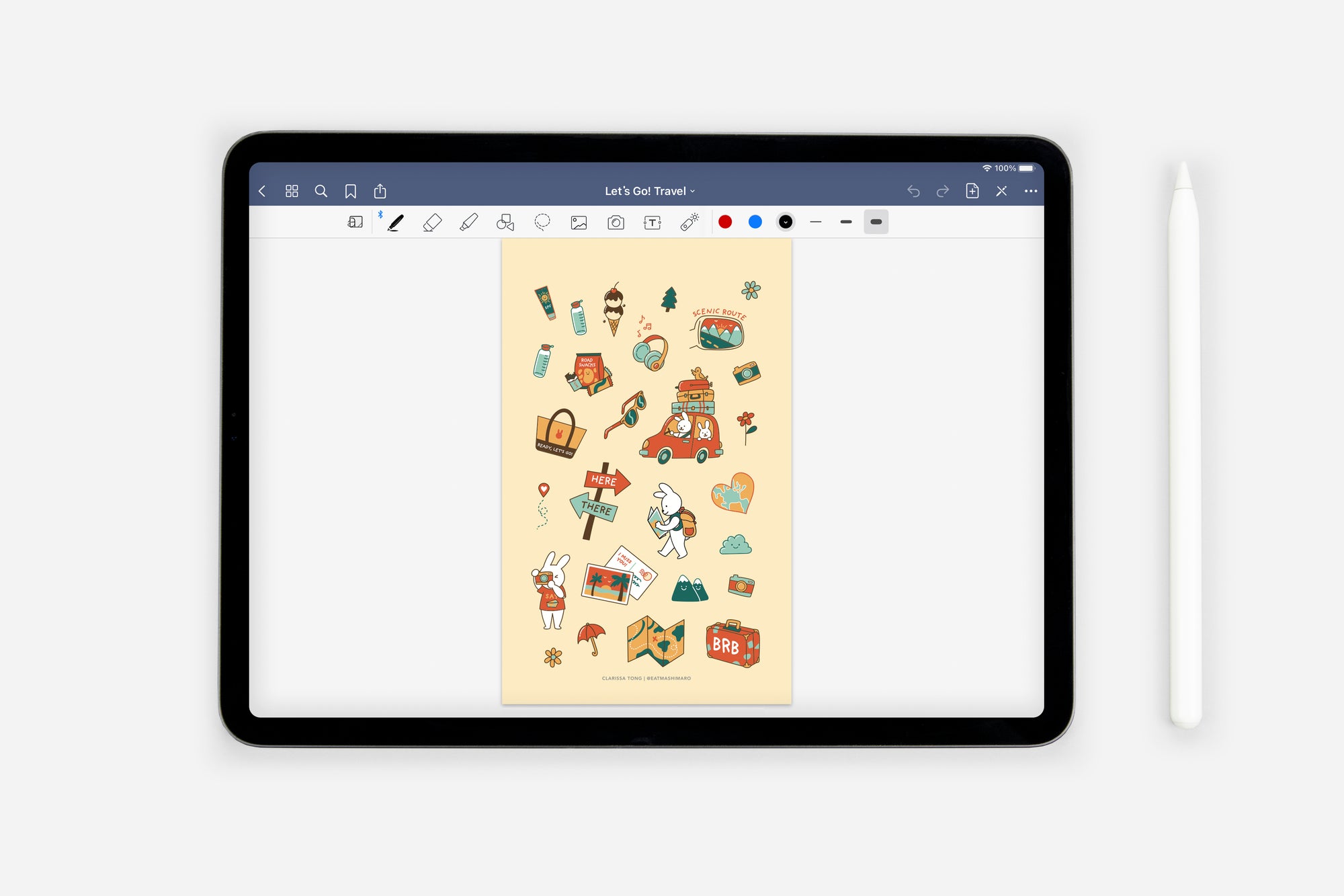 Digital Let's Go! Travel Sticker Book - Passion Planner