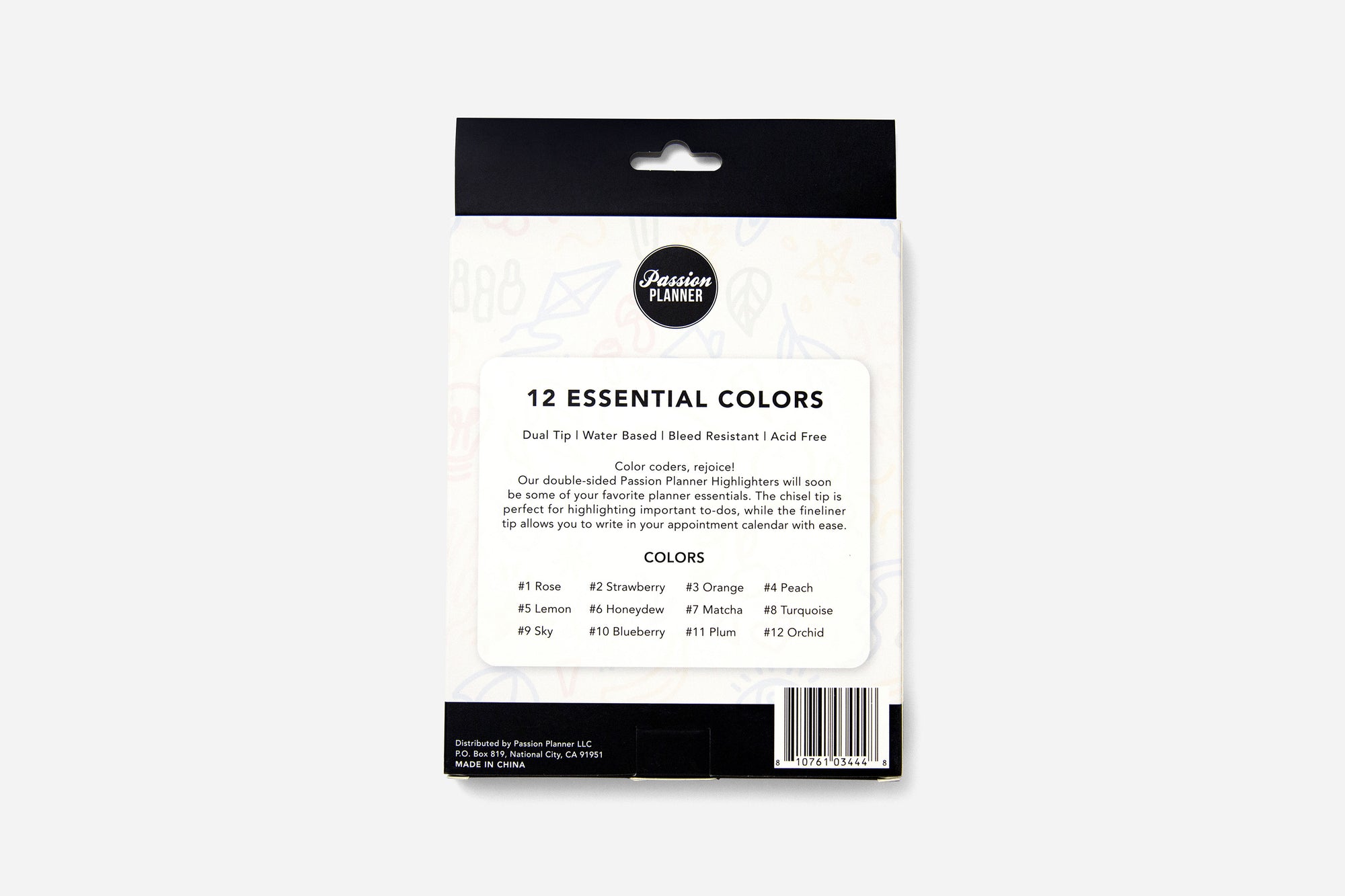 Passion Highlighters - Essentials (12-pack) - Passion Planner