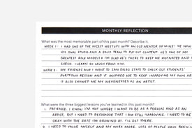 Monthly Reflection - Passion Planner