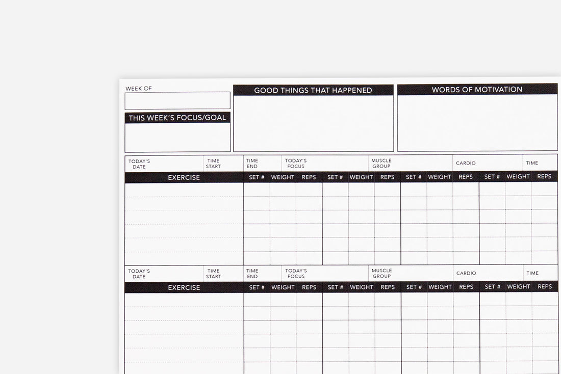Workout Tracker - Passion Planner