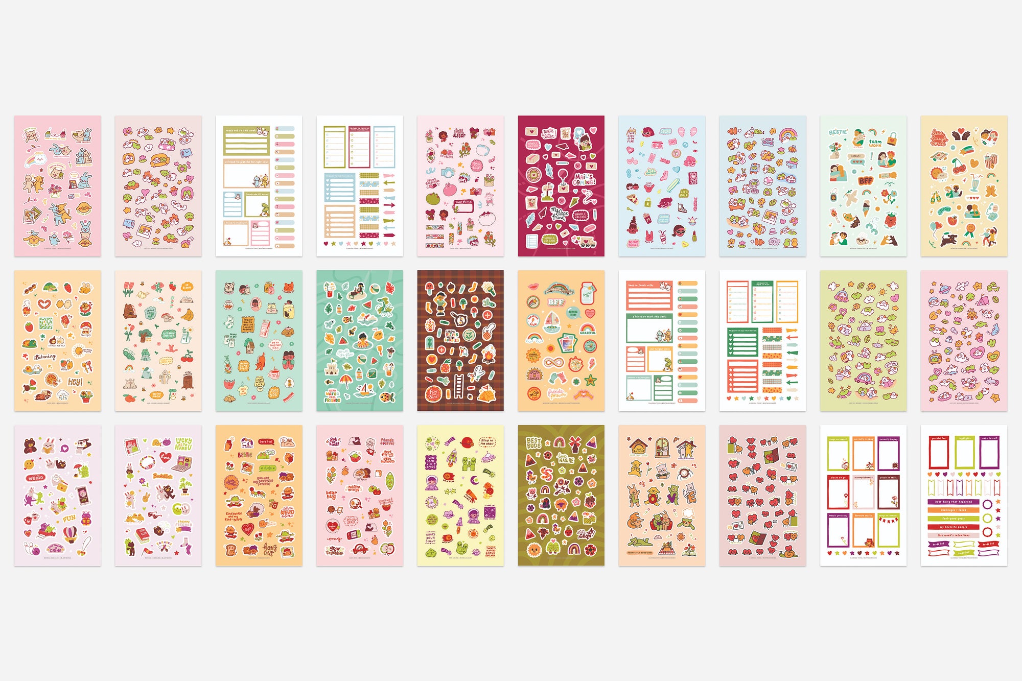 Digital Friendship Sticker Book - Passion Planner